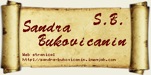 Sandra Bukovičanin vizit kartica